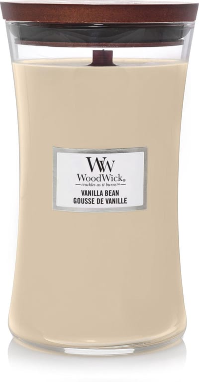 WoodWick Hourglass Large Geurkaars - Vanilla Bean - 130 branduren