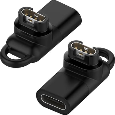 2x Adapter geschikt voor Garmin Smartwatch naar USB C kabel - oplader - converter - opzetstuk - lader