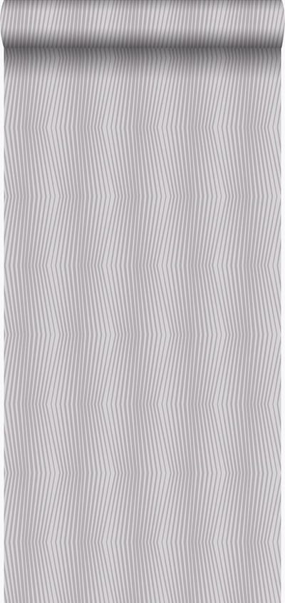 Origin Wallcoverings behang grafische print glanzend licht paarsgrijs - 53 cm x 10.05 m - 347344