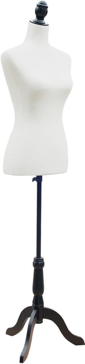 HOMCOM Vrouwelijke paspop Schuim, Metaal 38L x 38B x 168H cm Wit