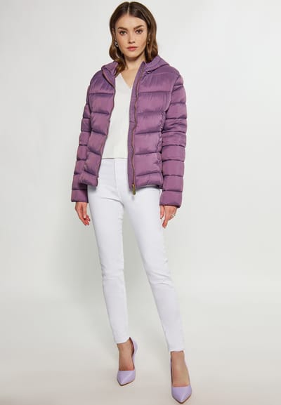 Faina gewatteerd winterjack Dames paars