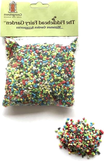 Tuin Decoratie Steentjes - Kleur grind - Fairy Garden Decoratie - Kleurvast in water - 300g zak - Regenboog Mix