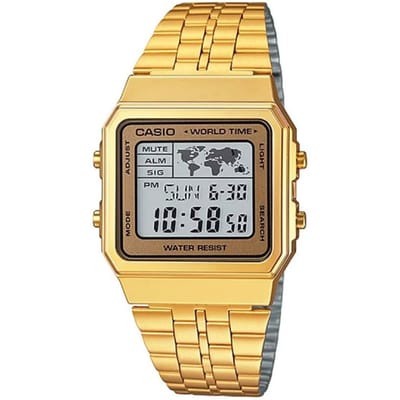 Casio A-500WGA9 Unisex Horloge 34mm 3ATM