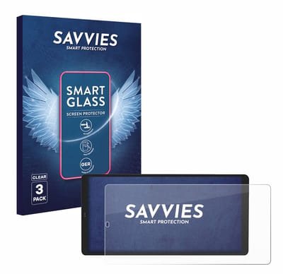 3 Stuks Savvies Screenprotector - geschikt voor Shelly Wall Display X2 - beschermfolie glas transparant