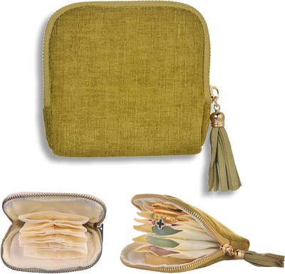 Kleine Reisetui voor Sieraden van Zacht Fluweel, Organizer voor Armbanden, Oorbellen en Kettingen, Krasbestendig en Draagbaar voor Dagelijks Gebruik en Reizen (Olijfgroen)