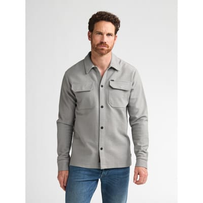 Petrol Industries - Heren Katoenen utility overshirt forgemark - Zwart - Maat M