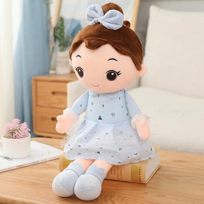 40-90cm Schattige Lappenpoppen Prachtige Lappenpop Meisjes Slapen Bruiloft Zacht Lappenpop Kussen Cadeaus Voor Kamerdecoratie Troostspeeltje 45CM brown