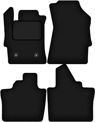 Wielganizator WLG-CARLUX Serie - Automatten - Zwart - Volledig Aangepast - Antislip