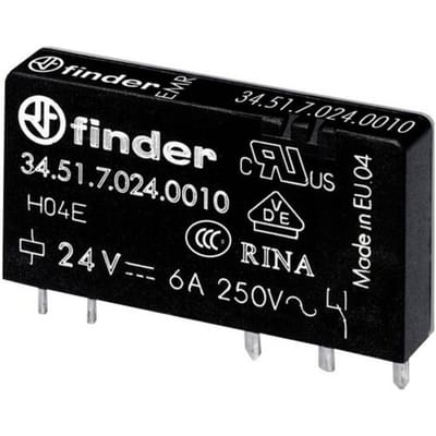 Finder 34.51.7.060.0000 Printrelais 60 V/DC 6 A 1x wisselcontact 1 stuk(s)