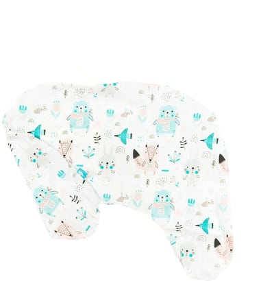 BabyUniverse - Voedingskussenhoes - Pastel Dieren - 100% Katoen