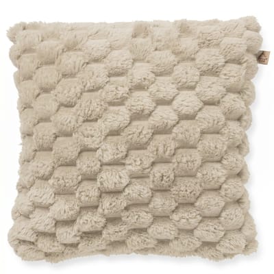 Dutch Decor VIVA - kussenhoes 45x45 cm - superzacht - 100% gerecycled - Pumice Stone - beige - met rits - zonder binnenkussen