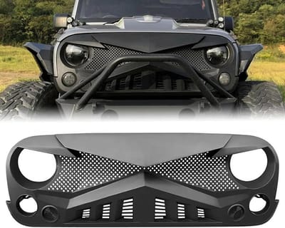 Auto Radiator Roosters - Voorgrille Decoratie - Voertuig Beschermen - Goede Luchtinlaat - 10x10x10 millimeter - Zwart