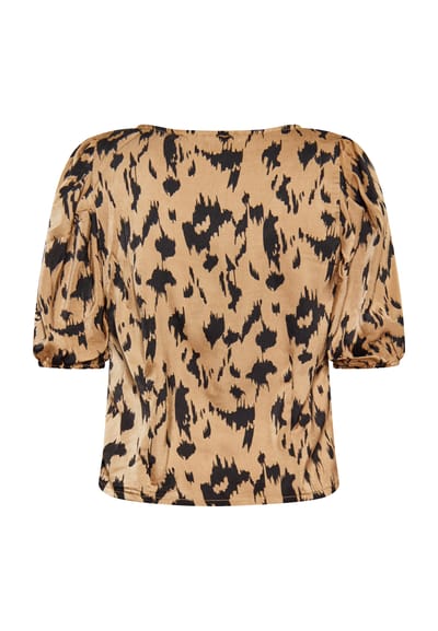 Faina Blouse Dames Camel Veelkleurig