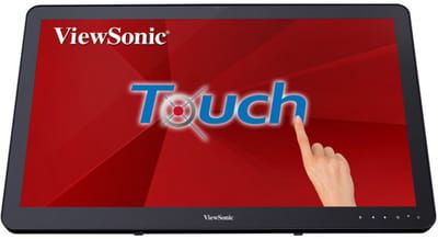 Viewsonic TD2430 Touchscreen monitor Energielabel: E (A - G) 59.9 cm (23.6 inch) 1920 x 1080 Pixel 16:9 25 ms USB-A 3.2 Gen 1, VGA, HDMI, DisplayPort