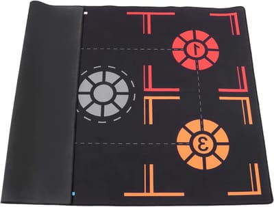 Zwarte Rubber Trainingsmat voor Basketbal, Ideaal voor Kinderen, Thuis Training en Yoga, 150 cm