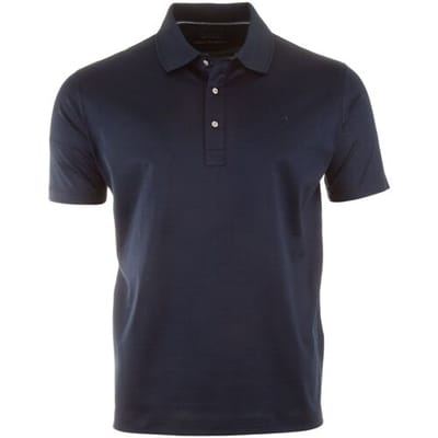 Paul & Shark Polo Embroidered Fin Silver Mercerised Jersey Blauw / male