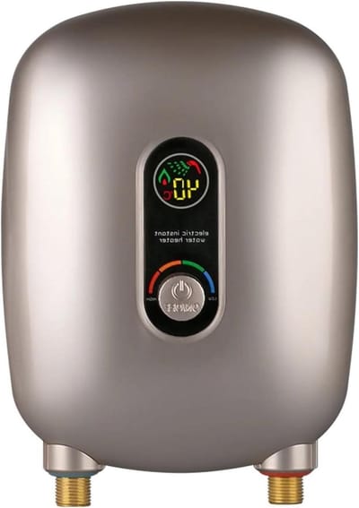 Elektrische Doorstroomverwarmer - Mini Boiler - Direct Warm Water - LCD Display - 265 cm - Goud