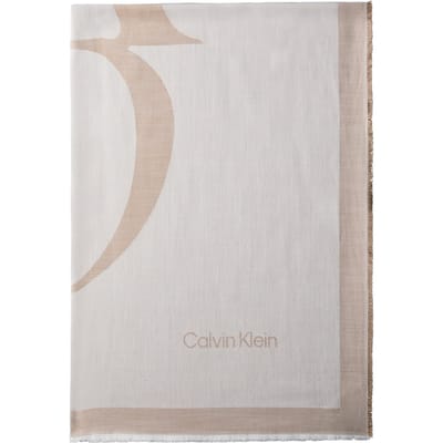 Calvin Klein Calvin Chambray Square Scarf Desert Taupe Taglia: OS | Sciarpe Outlet | Donna | Nero