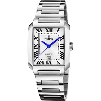 Festina F20679/1 Dames Horloge - Mineraalglas - Roestvrijstaal/Staal - Zilverkleurig - Ø 33 mm - Quartz - Vouw/Vlindersluiting - 5 ATM (douchen)