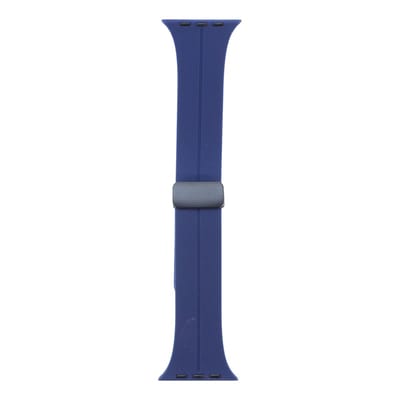 smartwatch bandje Silicoon voor watch bandje – Donker Blauw – Geschikt Voor 42 / 44 / 49mm – Smartwatch Siliconen Bandje
