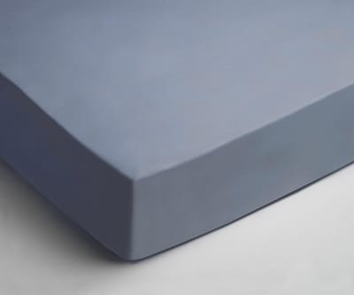 Day Dream hoeslaken - strijkvrij - katoen - 80x200 - Denim