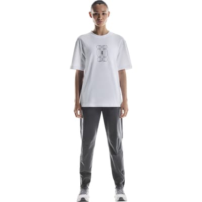 On Club-t Graphic 1 W White | Black White | Black Maat: M | Tops Outlet | Dames | Wit