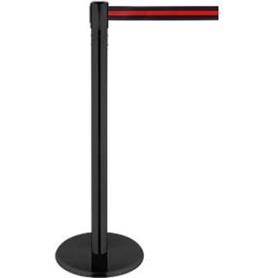 RS-GUIDESYSTEMS Riempaal GLA 86, metaal, hoogte 1000 mm, riemmaat L 7000 x B 100 mm, rood/zwart gekleurd