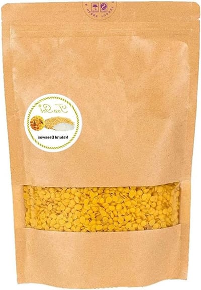 Natuurlijke Bijenwas Pellets voor Cosmetisch Gebruik - 400g Hoogwaardige Witte Was voor DIY en Kaarsen maken