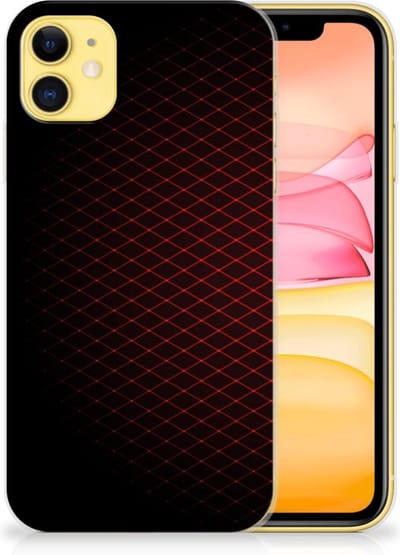 Apple iPhone 11 TPU bumper Geruit Rood