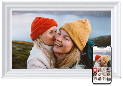 Digitale fotolijst 10,1 inch met Wifi en 32 GB opslag – Perfect voor foto's en video's