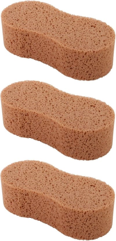 Schoonmaakspons - 3x - 20 x 9 cm - autospons - klusspons - spons - schoonmaakartikelen / auto wassen