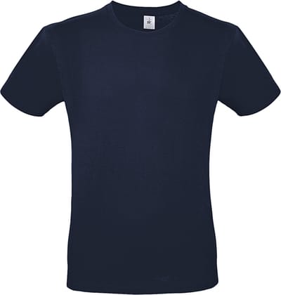 Classic E150 T-shirt B&C Collectie Light Navy Maat XS