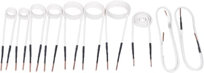 Set van 10 Inductie Verhittingsspoelen met 2.5 mm Messing Kern voor het Verwijderen van Roestige Moeren en Bouten, Ideaal voor Sleutelwerk en Metaalbewerking