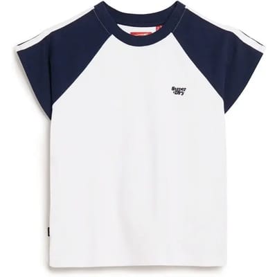 Superdry - Essential Retro T-shirt met logo - Dames - T-shirts