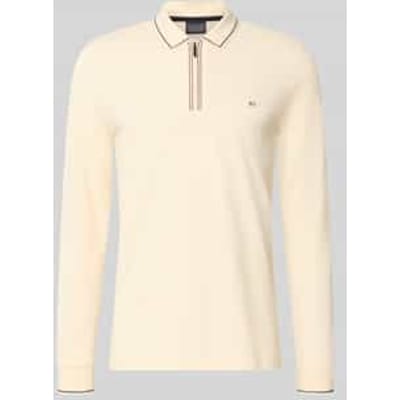 slim fit poloshirt met rits