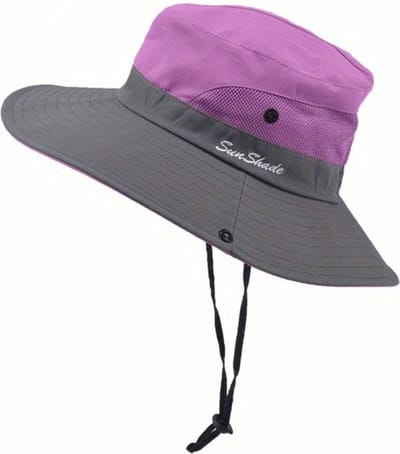 Nivard Zonnehoed - Reishoed - UV Beschermende Hoed - Bucket Hat - Festival - Pet - Hoedje Voor Dames & Heren - Hoofdbescherming - Paars