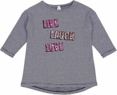 Zwart-wit gestreepte blouse