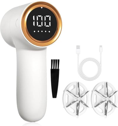 Stof scheerapparaat, pluisverwijderaar voor kleding met LED-display, USB oplaadbare debobbler, pluisjes scheerapparaat