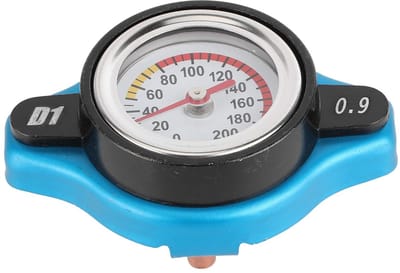Dailygoods- Radiatordop Lekvrij - Thermostatische Dop - Siliconenrubber - Afdichting - Temperatuurmeter - Hoogwaardig Materiaal - Koelvloeistofdop