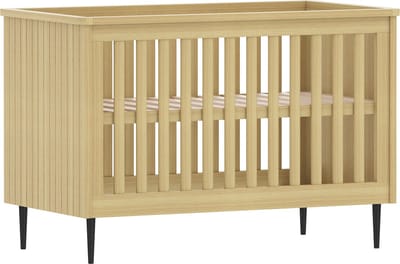 Born Lucky Babybed / Ledikant Praag verstelbare bodem 60x120 cm - Natural