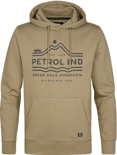 Petrol Industries - Heren Artwork Hoodie Marquette - Groen - Maat M