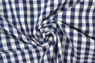 Ruitjesstof - Marineblauw 6,5mm ruit - 1 meter - Per meter - 150cm breed