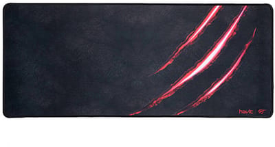 Havit GameNote Gaming muismat XXL zwart met anti slip onderkant - waterproof coating - fijnmazig doek - 700mm x 300mm x 3mm