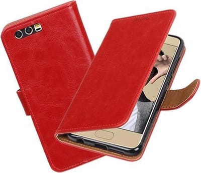 BestCases.nl Huawei Honor 9 Pull-Up booktype hoesje Rood