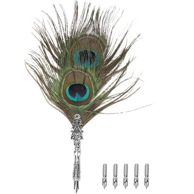 Klassieke Vintage Veer Vulpen Kalligrafieveer Doop Pen Huis Decoratie Cadeau(08#) No. 8