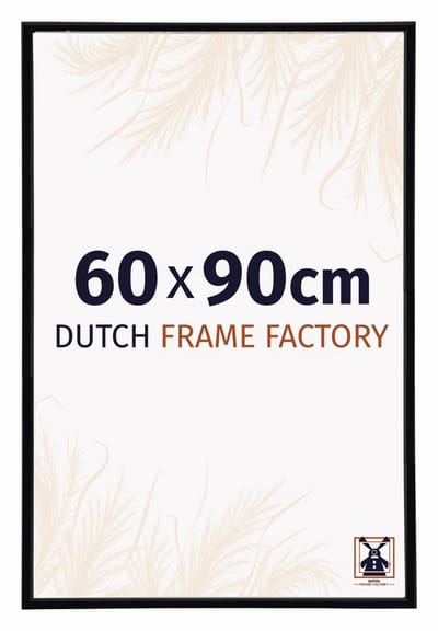 Fotolijst 60x90 cm - Kunststof - Zwart Hoogglans - Angers