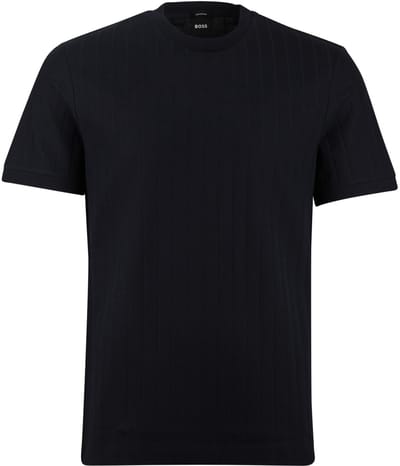 T-shirt BOSS Black H-Thompson navy ronde hals
