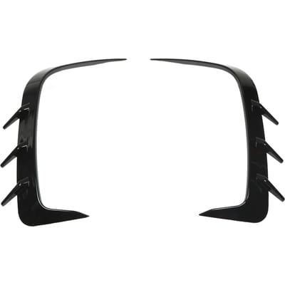 2 Pièces Spoiler de Pare-chocs Arrière Noir Brillant Cache-prise d'Air Inférieure Cadre de Garniture pour Série 4 G22 G23 M Sport gray