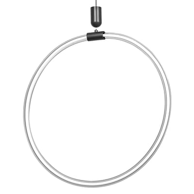 OSRAM Decor Aura hanglamp Vert van gebogen polycarbonaat met LED en filament design, 18 W, 2000 lm, 3000 K, 830 warm wit, klikdimbaar, donkergrijs, kunststof (PC), 498 mm, IP20