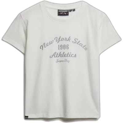 Superdry - Athletic Essentials T-shirt met slanke pasvorm - Dames - T-shirts